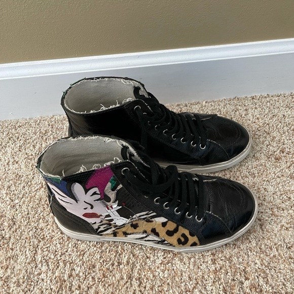 Saint Laurent antibes patchwork high tops sz 41 - Picture 5 of 13